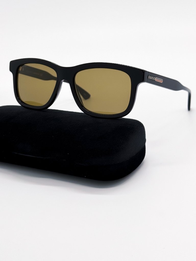 Nwt Gucci Gg0824s 006 Black Green Classic Men Sunglasses